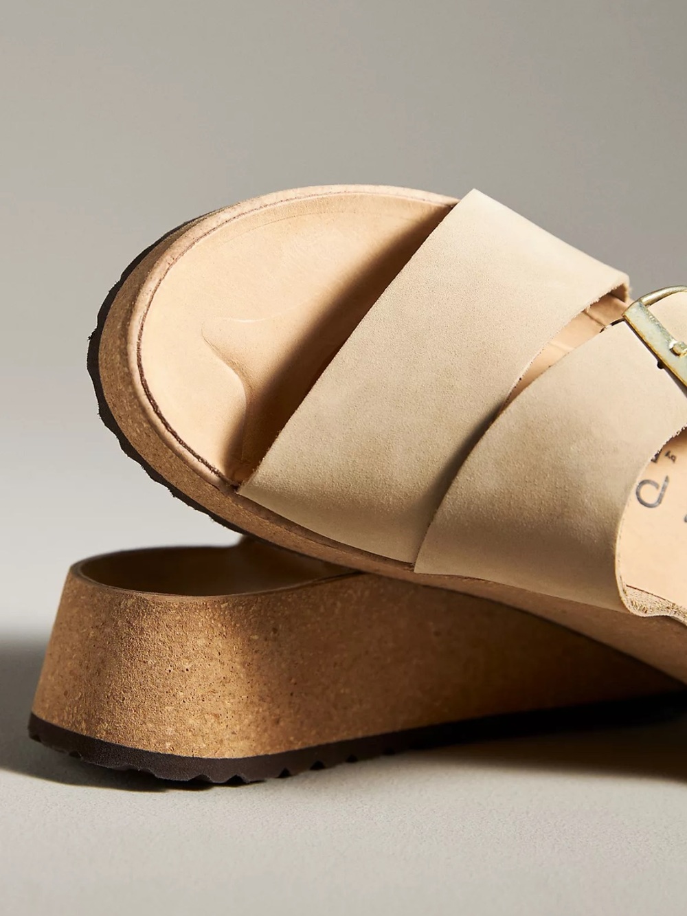 Birkenstock Papillio Almina Suede Sandals in Sandcastle - Picture 3 of 8